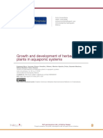 Growth and Development of Herbaceous Plants in Aquaponic Systems