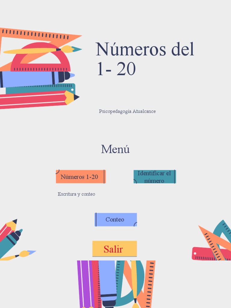 Numeros Del 1 Al 20 | PDF