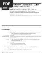 Powertrain DTC Summaries - EOBD: Quick Reference Diagnostic Guide