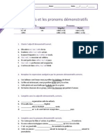 Les Adjectifs Et Les Pronoms Démonstratifs