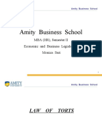 Amity Business School: MBA (HR), Semester II Economic and Business Legislation Monica Suri