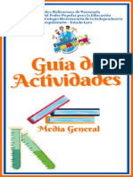 Guía de Actividades 2do Año Media General