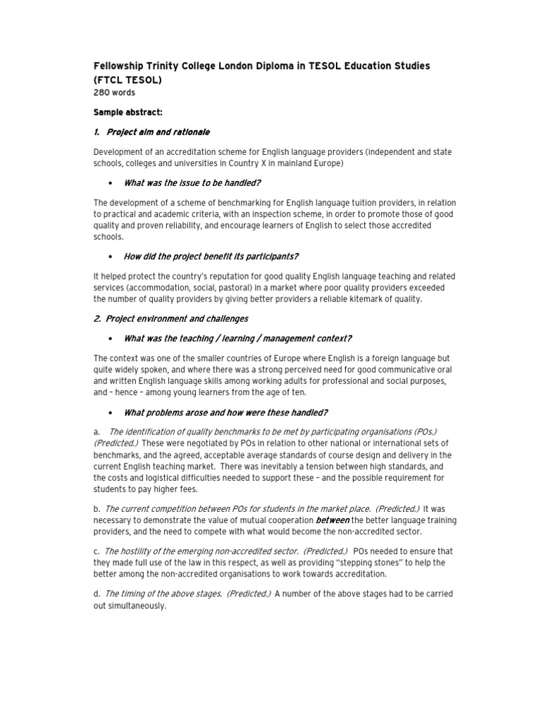 FTCL Sample Abstract | PDF | English As A Second Or Foreign Language ...