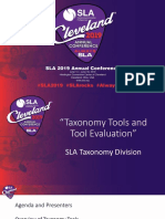 Taxonomy Tools (SLA 2019)