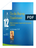 Tes Dan Rugi-Rugi Transformator