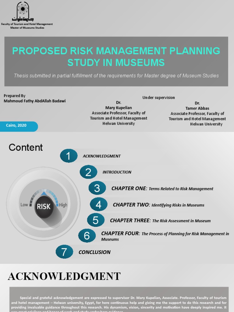 Proposed Risk Management Planning Study in Museums | PDF | Risk | Risk ...