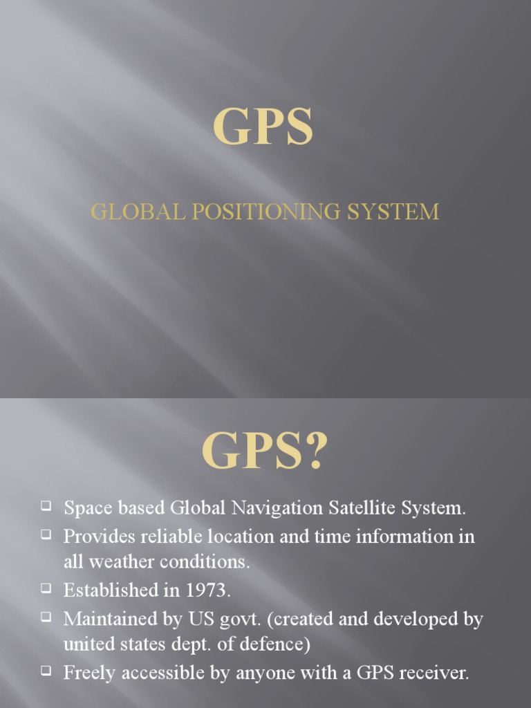 Global Positioning System PDF