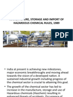 Manufacture, Storage and Import of Hazardous Chemical Rules, 1989