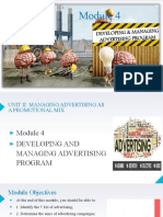 Module 4 MM6 Developing and Managing Advertising Program