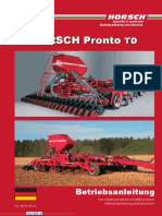 Horsch Pronto 5 TD Betriebsanleitung