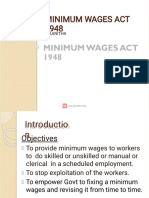 Minimum Wages Act 1948 Explained