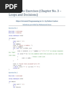 OOPinCPP - Chapter 3 - Solutions