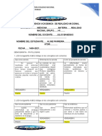 Sexta Evidencia Realidad Nacional Preguntas 14 de Abril