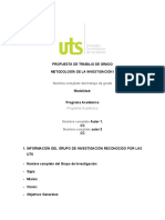 Propuesta de Trabajo de Grado