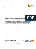 Informe Sobre Los Acuerdos Comerciales Vigentes de Colombia