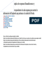 La Siguiente Consulta Implica Dos Esquemas HumanResources y