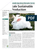 Small-Scale Sustainable Rabbit Production: A Project of The National Center For Appropriate Technology