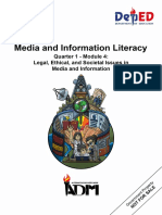 Media and Information Literacy1 q1 m4 Legal Ethical and Societal Issues in Media and Information v3