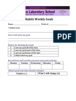 7 Habits Weekly Goals