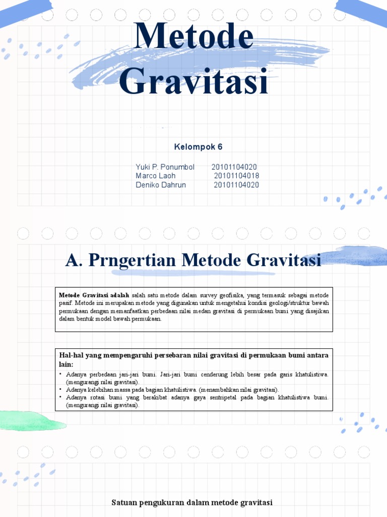 Kelompok 6 - Metode Gravitasi | PDF