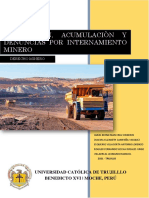 Sustitución, acumulación y denuncias por internamiento minero