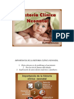 (Clase 1) HISTORIA CLINICA NEONATAL