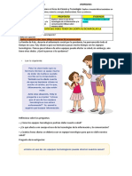 Actividad Miércoles 29 Setiembre