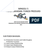 Fungsi Produksi Minggu 5