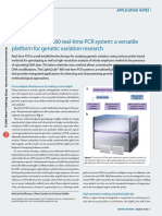 The Lightcycler 480 Real-Time PCR System: A Versatile Platform For Genetic Variation Research