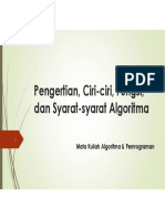 Pengertian, Fungsi, Syarat Algoritma