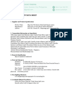 Material Safety Data Sheet: 2. Composition/Information On Ingredients