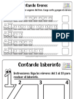 Hojas de Trabajo de Números Preescolares 1-10