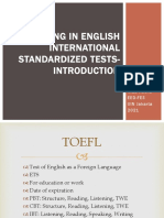 Reading in English International Standardized Tests-: Nida Husna Eed-Fes UIN Jakarta 2021