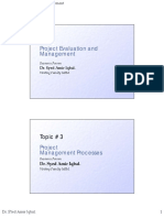 Project Management - Topic 3 - PM Processes PDF