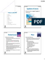 What Is Concrete? Ingredients of Concrete
