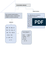 ECUACIONES LINEALES 1