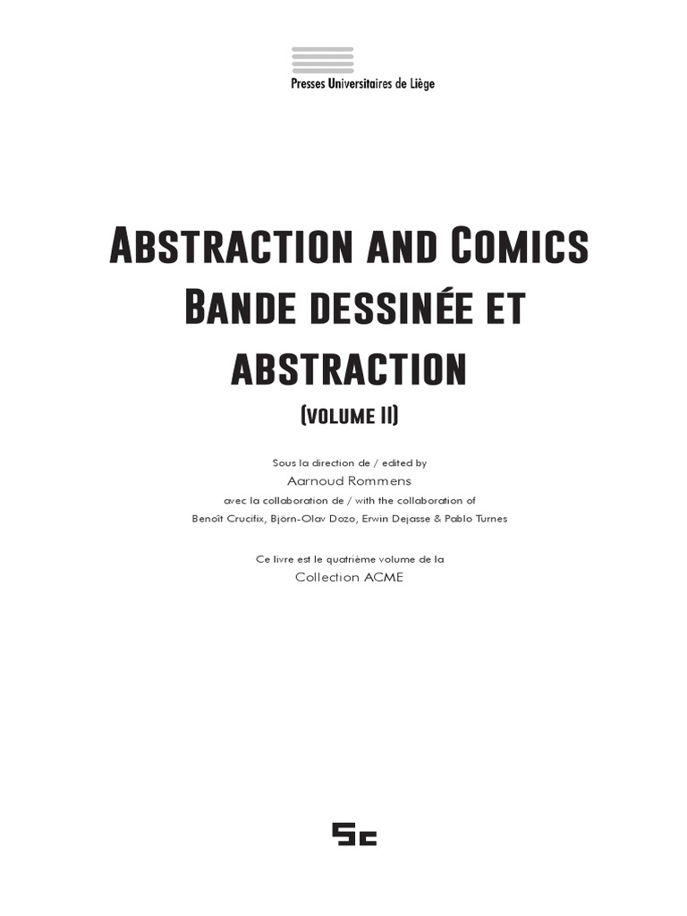 Abstract Comics Vol 2 BD PDF Semiotics Comics