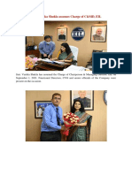 Smt. Vartika Shukla Assumes Charge of C&MD, EIL