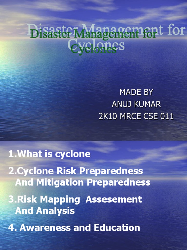 Cyclone Risk Mitigation Guide | PDF | Cyclone | Weather