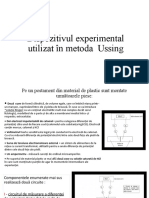 Dispozitivul Experimental Utilizat În Metoda Ussing