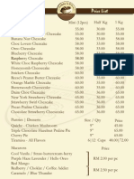 Customer Price List - Apr 2011