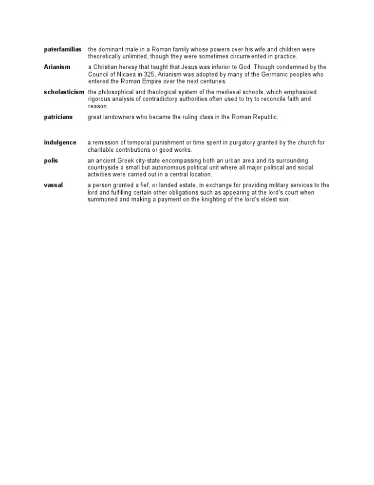 History Terms | PDF