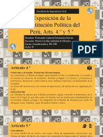 Exposición de La Constitución Política Del Perú, Arts. 3.º y 4.º