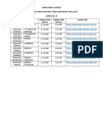 Shaw Public School Schedule of Links For Final Term Assessment 2020-2021 Class: Xi - A