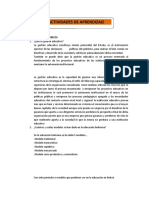 Actividades de Aprendizaje: 4.1 Ejercicios Téoricos