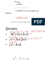Clase algebra ecuaciones CUADRATICAS nivel 1 y 2
