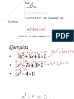 Clase Algebra Ecuaciones CUADRATICAS Nivel 1 y 2