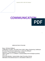 Communication: Department of E&TC, SVERI's COE, Pandharpur