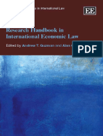 (Research Handbooks in International Law Series) Andrew T. Guzman, Alan O. Sykes - Research Handbook in International Economic Law - Edward Elgar Publishing (2007)