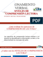 R.V - Semana 10 Niveles de Comprensión Lectora (CepreUni 2019)